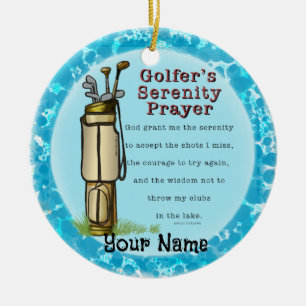 Golfers Keramik Ornament