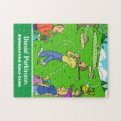 Golfer's Lucky Golf Shot Cartoon Puzzle (Horizontal)