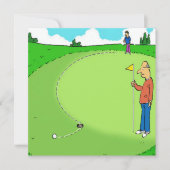 Golfer's Missed Putt Cartoon (Vorderseite)