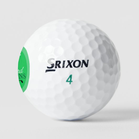 Golfer's Monogram Mit Monogramm Green Golfball (Logo)