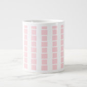Golfers Mug, Golfing is my Life! Pink White Square Jumbo-Tasse (Vorderseite)