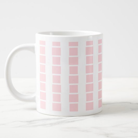 Golfers Mug, Golfing is my Life! Pink White Square Jumbo-Tasse (Links)