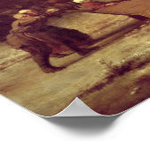 Golfers on the Ice bei Haarlem, 1668 Poster (Ecke)