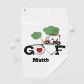 Golfers Personalisierter Golfplatz Golfhandtuch (Insitu)