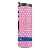 Golfer's Pink Polka Dot Thermal Water Flasche (Nach rechts gedreht)