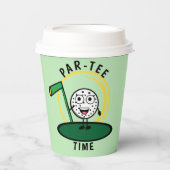 Golfers pro T-Shirt Pappbecher (Vorderseite)