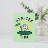 Golfers pro T-Shirt Postkarte (Stehend Vorderseite)