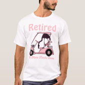 Golfer's Retirement Design T-Shirt (Vorderseite)