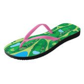 Golfers Spaß Flip Flops Badesandalen (Schrägansicht)