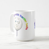 Golfers spielen mit Harte Balls Kaffeetasse (Vorderseite Links)