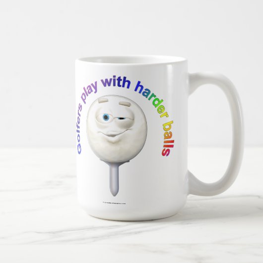 Golfers spielen mit Harte Balls Kaffeetasse (Rechts)