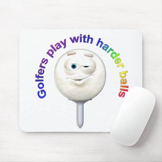 Golfers spielen mit Harte Balls Mousepad (Mit Mouse)