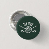 Golfers T-Shirt Time Button (Vorne & Hinten)