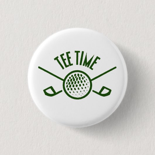 Golfers T-Shirt Time Button (Vorderseite)