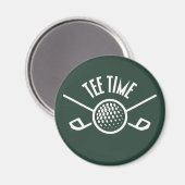 Golfers T-Shirt Time Magnet (Vorderseite/Rückseite)