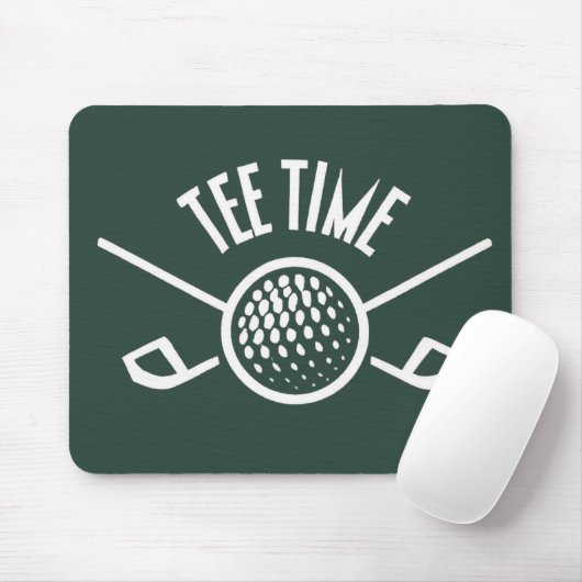 Golfers T-Shirt Time Mousepad (Mit Mouse)