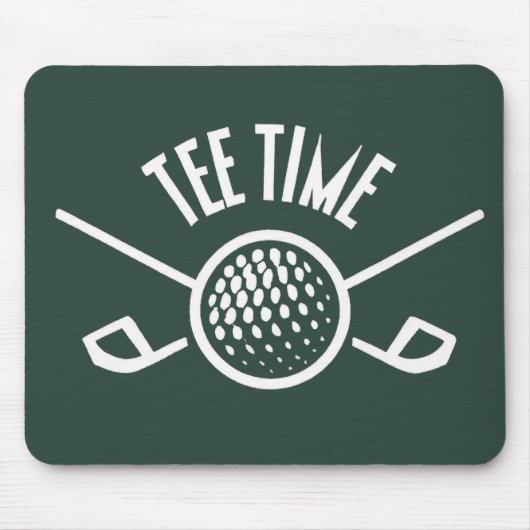 Golfers T-Shirt Time Mousepad (Vorne)