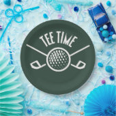 Golfers T-Shirt Time Pappteller (Party)