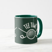 Golfers T-Shirt Time Tasse (VorderseiteRechts)