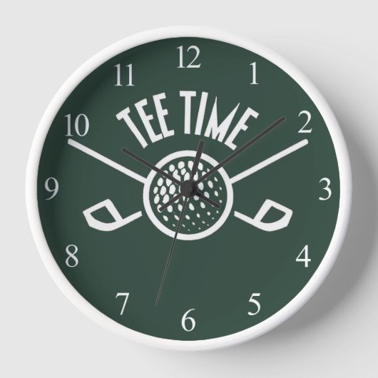 Golfers T-Shirt Time Uhr (Vorderseite)