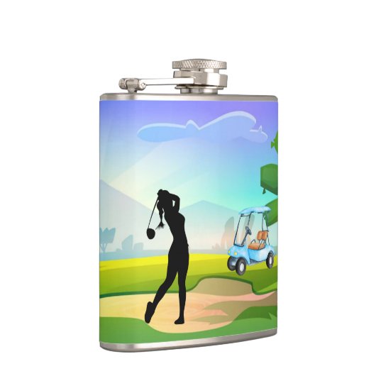 Golfers Vinyl-Wrapped Flask Flachmann (Rechts)