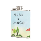 Golfers Vinyl-Wrapped Flask Flachmann (Links)