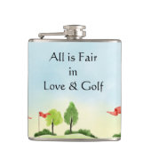 Golfers Vinyl-Wrapped Flask Flachmann (Vorderseite)