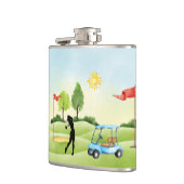 Golfers Vinyl-Wrapped Flask Flachmann (Links)