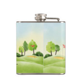 Golfers Vinyl-Wrapped Flask Flachmann (Rückseite)