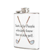 Golfers Vinyl-Wrapped Flask Flachmann (Links)