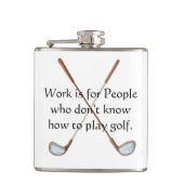 Golfers Vinyl-Wrapped Flask Flachmann (Vorderseite)