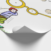 Golfers Wrapping Paper, Weltbest Golfer Geschenkpapier (Ecke)