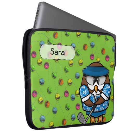 Golferuhu Laptopschutzhülle (Vorne Rechts)