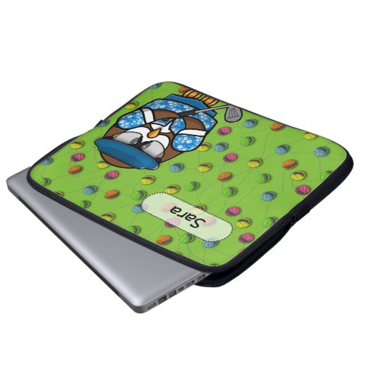 Golferuhu Laptopschutzhülle (Vorne Knopf)