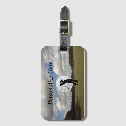 Golferwelt Gepäckanhänger (Vorderseite Vertikal)