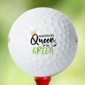 Golffähige Königin des Grünen Funny Modern Persona Golfball