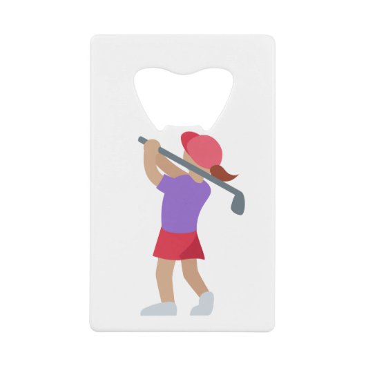 golffemal geldbeutel flaschenöffner (Vorderseite)
