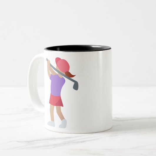 golffemal zweifarbige tasse (Vorderseite Links)