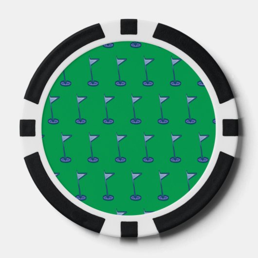 Golfflagge Pokerchips (Vorderseite)