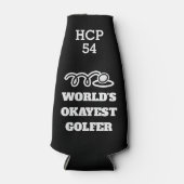 Golfflasche cooler mit Handicap Nummer Flaschenkühler (Vorderseite)