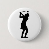 Golffrau Button (Vorderseite)