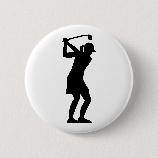 Golffrau Button (Vorderseite)