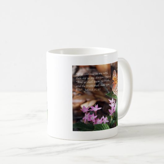 Golffritillary-Schmetterling Johns 8 Kaffeetasse (VorderseiteRechts)