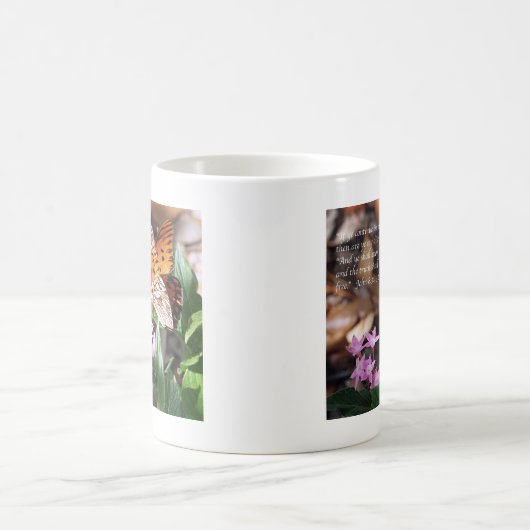 Golffritillary-Schmetterling Johns 8 Kaffeetasse (Mittel)