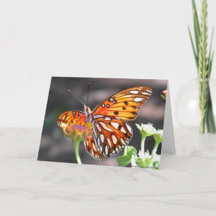 Golffritillary-Schmetterlings-Gruß-Karte Karte