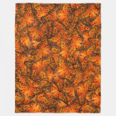Golffritille oder Passionsschmetterlinge Orange Fleecedecke (Vorderseite)
