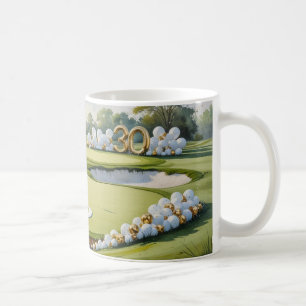 GolfGeburtstag 30. Geburtstag auf Golfplatz Kaffeetasse