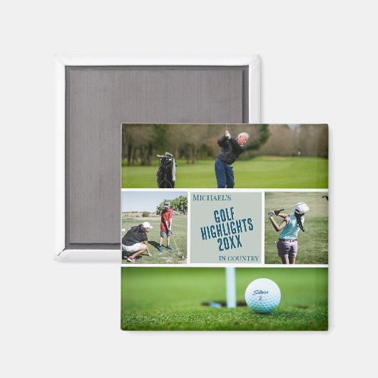 Golfgeschenk für Foto-Magnet Magnet (Vorderseite/Rückseite)