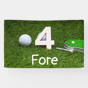 Golfgeschenk für Golfer 4 Jahre alt Banner
