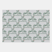 Golfgeschenk über Par und unter Einfluss Golf Geschenkpapier Set (Vorderseite)